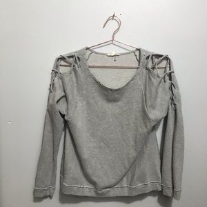 Gray sweat shirt